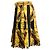 Falda mini plisada en poliéster dorado con estampado barroco Moschino Couture - vista 2