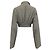 Rick Owens Hollywood Cropped Flugjacke aus grauem Polyamid - Ansicht 4