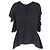 Blusa in seta nera Desiraya con spalle scoperte e volant Theory Nero