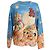 Multicolor Sweatshirt aus Baumwolle mit Manga Soul Grafikdruck von Gucci x Chikae Ide Mehrfarben