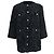 Schwarze Samt-Blazer mit Camellia-Blumenmuster von Chanel