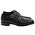 Sapatos de dupla fivela Claydon da Tom Ford em couro preto