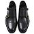 Sapatos de dupla fivela Claydon da Tom Ford em couro preto - vista 5