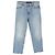 Jeans de tiro medio en algodón azul Alexander Wang Azul claro