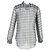 Button-Down-Hemd mit durchscheinendem Muster aus grauem Seidenstoff von Theory - Ansicht 3