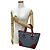 Christian Dior Trotter Canvas Leder Handtasche Blau Bordeaux Marineblau - Ansicht 3