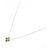 Autre Marque Collana in oro bianco Au750 con fiore, peridoto e diamanti Verde - vista 2