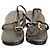 Autre Marque CAMINANDO Leather Square Toe Strap Sandals Brown - view 4
