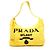 Prada Terry Re-Edition 2000 Spugna Schultertasche Gelb