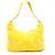 Prada Terry Re-Edition 2000 Spugna Schultertasche Gelb - Ansicht 2