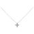 Autre Marque Collana in diamante in oro bianco Au750 a forma di fiore Argento