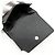 Billetera compacta de cuero Saffiano Triangle de Prada Negro - vista 4