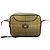 Borsa a tracolla in pelle e tela Burberry Marrone Cachi