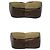 Borsa a tracolla in pelle e tela Burberry Marrone Cachi - vista 8