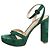 Gianvito Rossi Grüne Wildleder-Plateausandalen - Größe EU 38,5