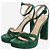 Gianvito Rossi Grüne Wildleder-Plateausandalen - Größe EU 38,5 - Ansicht 2
