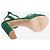 Gianvito Rossi Grüne Wildleder-Plateausandalen - Größe EU 38,5 - Ansicht 6