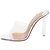 Aquazzura Mules in plexiglass specchio argento 105 - taglia EU 39