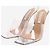 Aquazzura Mules in plexiglass specchio argento 105 - taglia EU 39 - vista 2