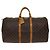 Borsa Keepall Louis Vuitton in tela Monogram 55 Marrone