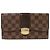 Louis Vuitton Cartera Larga Damier Sistina Castaño