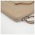 Balenciaga Clutch Media con Bordo Metallico Classico Marrone - vista 9