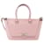 Sac à bandoulière en cuir Demilune de Valentino Garavani, taille moyenne Rose  - vue 1