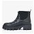 Gucci Charles Boots aus schwarzem Leder mit Chevron-Steppung - Ansicht 4