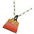 Collana Hermès Amulet Fusion Kelly GM Multicolore D'oro
