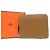 Billetera redonda Azap Compact Silkin Gold Hermès Castaño - vista 2