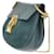 Chloé Chloe Drew in pelle e camoscio Small Blu - vista 3
