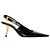 Yves Saint Laurent Lee 75 Décolleté Slingback in pelle nera Nero