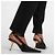 Yves Saint Laurent Lee 75 Décolleté Slingback in pelle nera Nero - vista 5