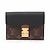 Louis Vuitton Monogramm Pallas Compact Tri-fold Geldbörse Schwarz