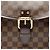 Borsa a Spalla Damier Highbury Louis Vuitton 2008 Marrone Damier ebene - vista 8