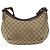 Borsa a Spalla GG Canvas Gucci Beige Oro 181092 Auth SW2067 D'oro - vista 2