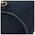 Céline Borsa a Spalla CELINE Circle in Nylon Pelle Blu Navy Oro Auth 156729 D'oro - vista 16