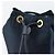 Céline Borsa a Spalla CELINE Circle in Nylon Pelle Blu Navy Oro Auth 156729 D'oro - vista 17