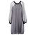 Autre Marque Grau Transparente Viskose-Seiden-Cape-Kleid von Stephan Janson