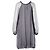 Autre Marque Grau Transparente Viskose-Seiden-Cape-Kleid von Stephan Janson - Ansicht 3