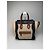 Luggage Céline Borsa da viaggio vintage Celine Paris beige e nera Nero - vista 6