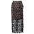 Falda Midi Floral Self Portrait Negro
