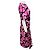 Abito midi in seta stampata multicolore rosa / nero di Dries Van Noten - vista 2