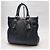 Prada Schwarze Nylon-Tote (Rinderlederbesatz) - Ansicht 10