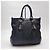 Prada Schwarze Nylon-Tote (Rinderlederbesatz) - Ansicht 11