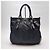 Prada Schwarze Nylon-Tote (Rinderlederbesatz) - Ansicht 2