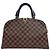 Louis Vuitton Borsa da bowling e borsa a spalla in tela Damier Marrone