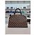 Louis Vuitton Borsa da bowling e borsa a spalla in tela Damier Marrone - vista 10