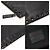 Valentino Pochette Clutch Rockstud Alce Nera Nero - vista 8