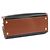 Burberry Vintage Check Black Leather Two Handle Title Small Marrone - vista 6